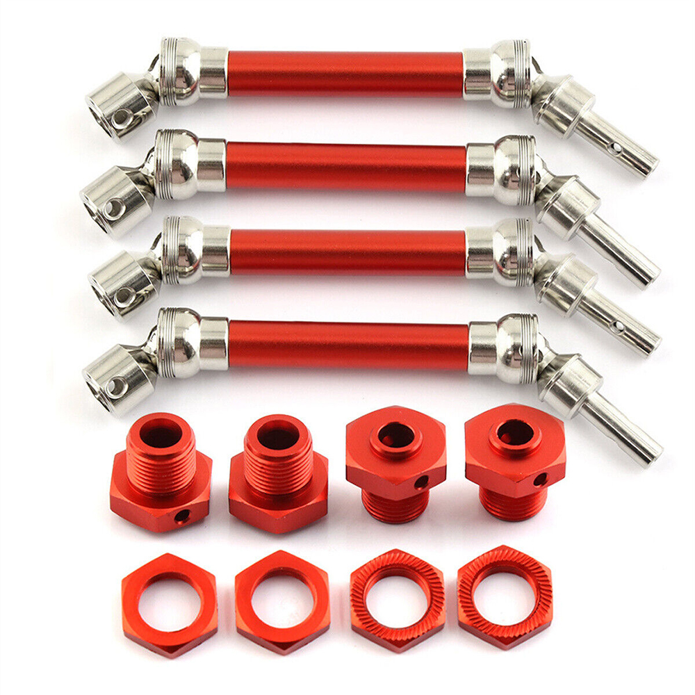 C32606RED Machined Universal Drive Shafts Set for 1/8 Arrma Typhon 3S AR310780 AR310864 - Image 1