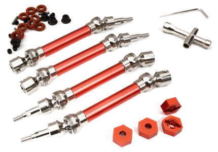 Universal Drive Shafts (4) w/12mm Hex for 1/10 Big Rock 4X4 AR310780 AR310864
