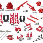 Red Alloy Machined Upgrade Conversion Kit for Traxxas 1/8 Scale Sledge 4WD