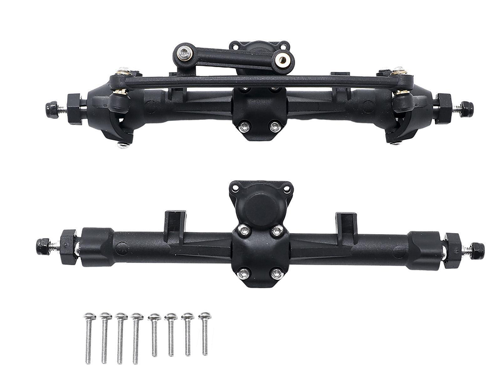 C32610 Plastic Front & Rear Axle Assembly w/ Internals for Axial 1/24 SCX24 - Image 1