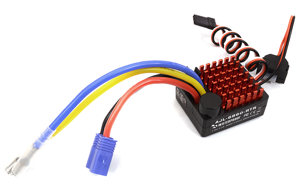 C32620 Brush Type ESC 60A Waterproof 2-3S for RC Cars - High Performance Speed Control - Image 1