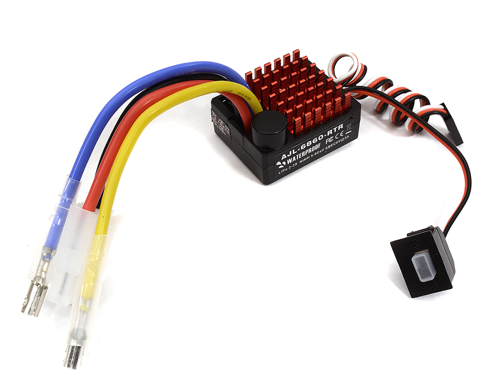 C32621 Brush Type ESC 60A Waterproof 2-3S for RC Car - Image 1