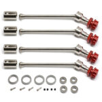 Universal 17mm Drive Shafts for 1/10 Maxx V2 WideMaxx in Silver Red 8956 8993