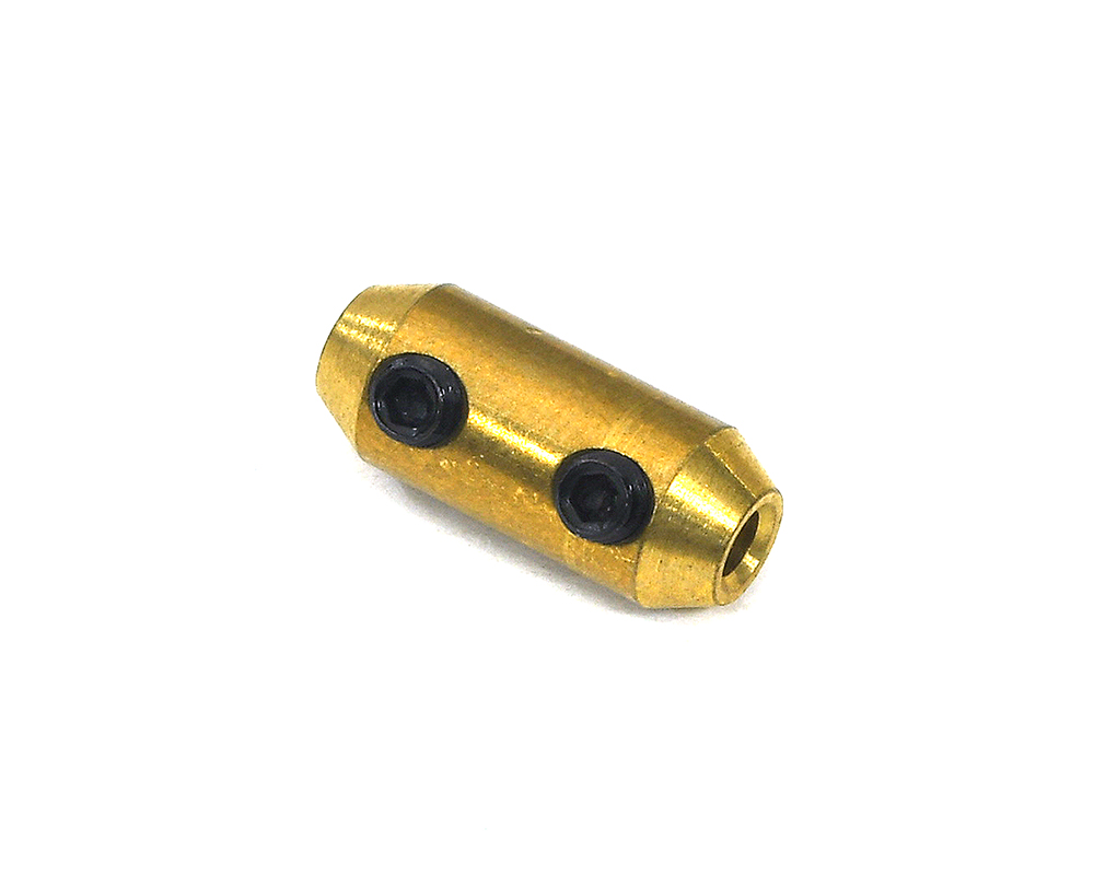 C32631 Brass Motor Coupler L=13mm 2mm to 2mm for Mini Mono-Q - Image 1