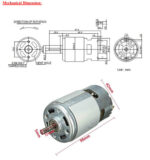 775 DC Motor w/ Motor Mount 12v6000 - Image 2