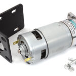 42GA775 (25W) DC Motor w/ Gear Reduction Gearbox & Motor Mount 12v300