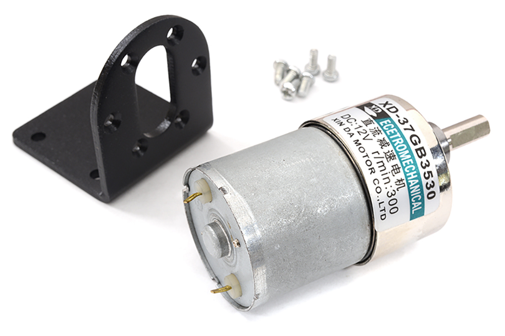 C32643 37GB3530 (10W) DC Motor w/ Gear Reduction Gearbox & Motor Mount 12v300 - Image 1