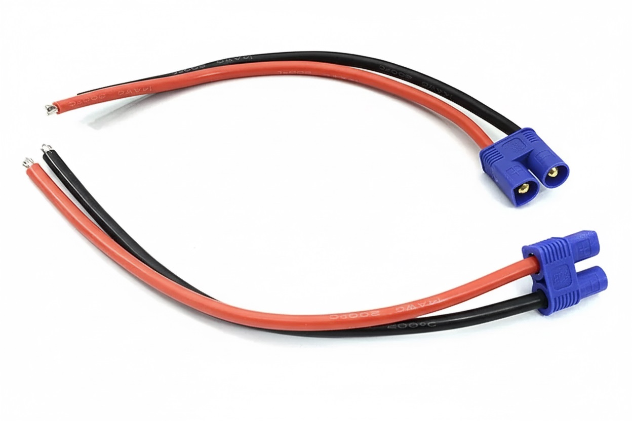 C32671 High Amperage EC3 Female & Male Connector Set w/ 15cm #14 Wires (Genuine) - Image 1