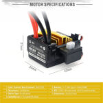 5-Slot 540 PLUS V2 Brush Type 13T Crawler Motor w/ 80A ESC - Image 3