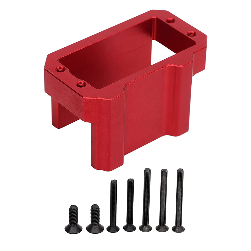 C32695RED Alloy Machined Servo Mount for Traxxas 1/8 Sledge 4WD 9626 - Image 1