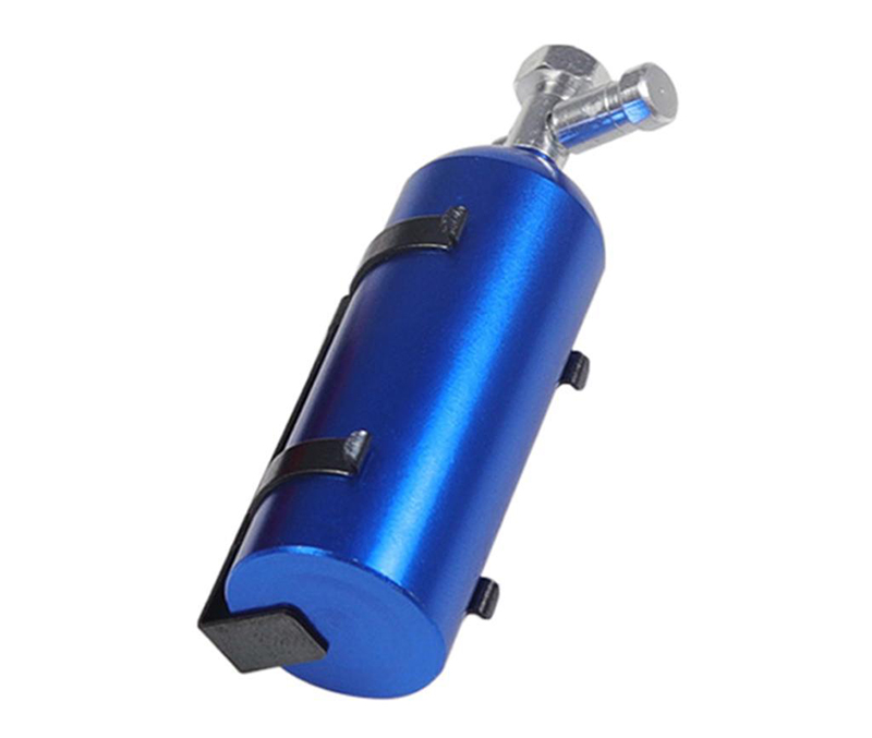 C32701BLUE Realistic Alloy Machined 1/10 Scale Size Model Fire Extinguisher w/ Mount - Image 1