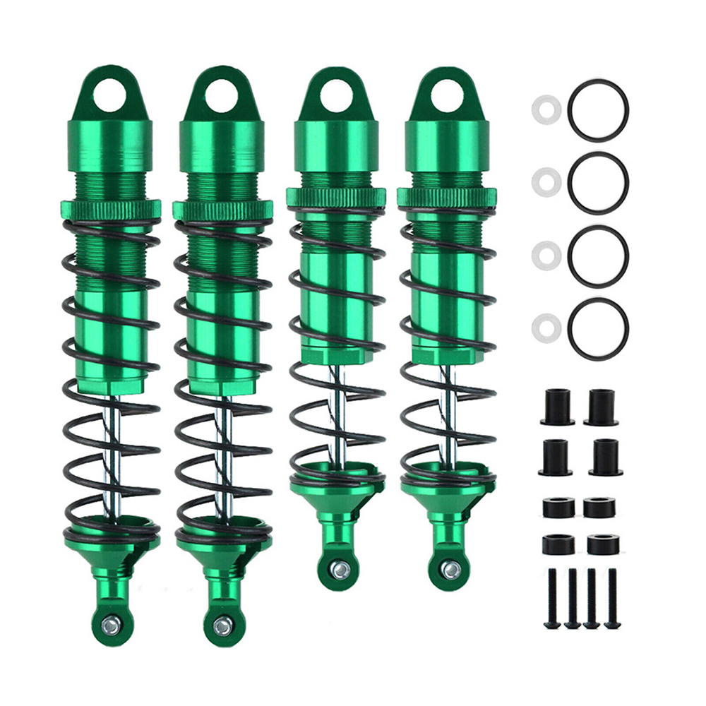 C32708GREEN Alloy Machined Shock Set (4) for Traxxas 1/8 Sledge Buggy 9660 9661 - Image 1