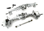 Silver Machined Front & Rear Axles for 1/10 Capra 1.9 Trail Buggy 232004 232005 - Image 2