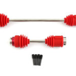 Alloy Machined Center Drive Shafts w Dust Boots for E-Maxx 3905 5650