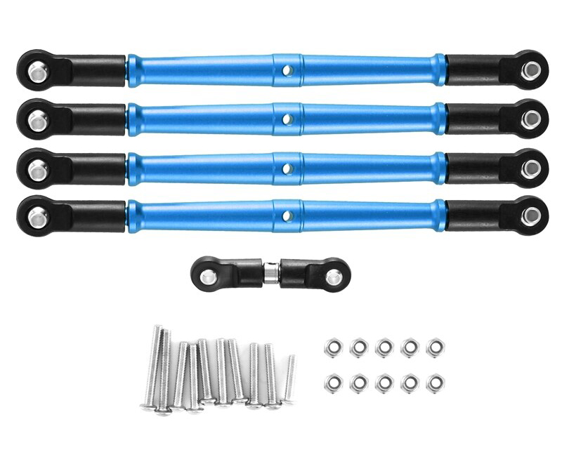 C32723BLUE Alloy Machined Adjustable Turnbuckles for 1/8 Kraton, Outcast & Notorious - Image 1