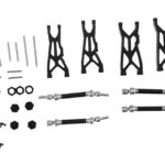Black Alloy Suspension Arms & Universal Shafts for 1/8 Typhon 3S