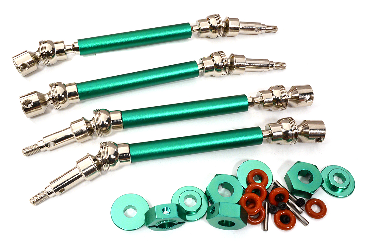 C32726GREEN Wide Universal Shafts Kit w/17mm Hex for 1/10 Kraton(V1 to V2 Width) ARAC9120-21 - Image 1