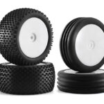 Wheel & Tire Set w/ 12mm Hex for 1/10 Scale Off-Road (O.D.=89mm & 82mm)