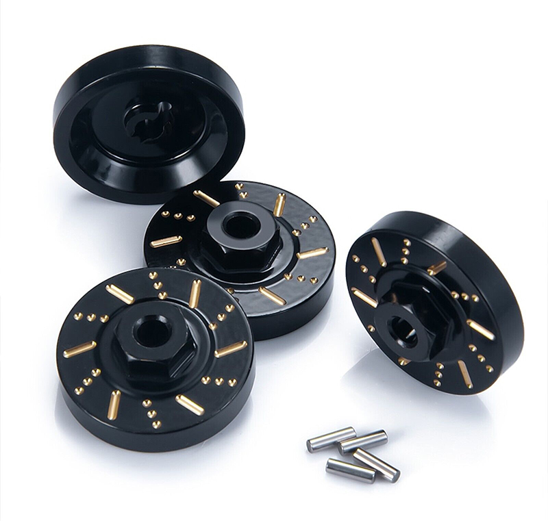 C32743 Brass Machined 26g Hex Hubs w/ Brake Disc Set for Axial SCX24 - Image 1