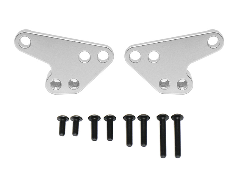 C32747SILVER Alloy Machined Lower Shock Mount(2) Lift Kit for Traxxas 1/10 Maxx V2 w/WideMaxx - Image 1