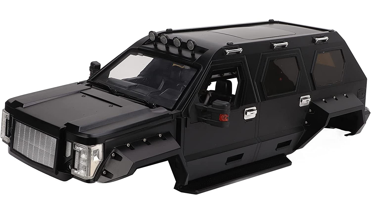 C32750BLACK Realistic Plastic Scale Body Kit for 1/10 Size TRX-4 Off-Road Crawler 324mm WB - Image 1