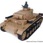 1/16 Scale German Panzer III AUSF H RC Tank, 2.4Ghz R/C Model HL3849-1 7.0