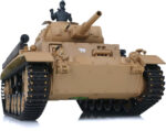 1/16 Scale German Panzer III AUSF H RC Tank, 2.4Ghz R/C Model HL3849-1 7.0 - Image 4