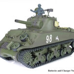 1/16 Scale USA M4A3 Sherman RC Battle Tank, 2.4Ghz R/C Model HL3898-1 7.0