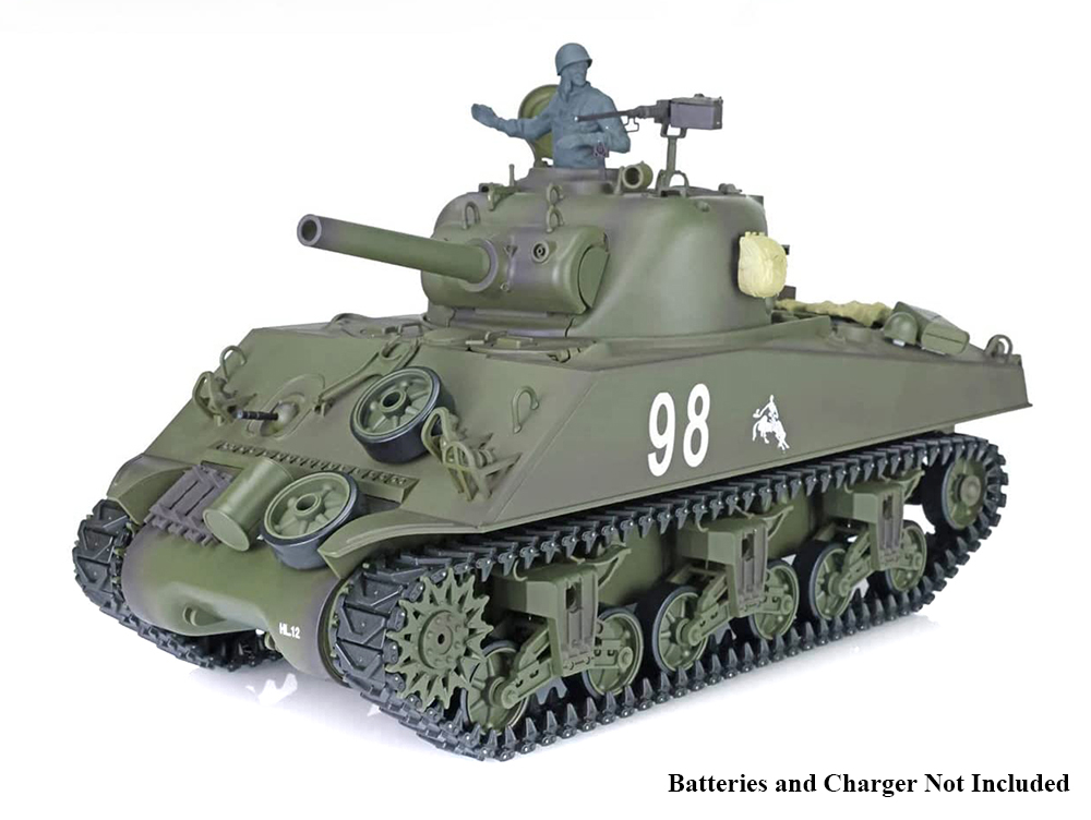 C32762 1/16 Scale USA M4A3 Sherman RC Battle Tank, 2.4Ghz R/C Model HL3898-1 7.0 - Image 1