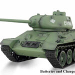 Green 1/16 Scale T-34/85 RC Main Battle Tank, 2.4Ghz R/C Model HL3909-1 7.0