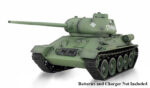 Green 1/16 Scale T-34/85 RC Main Battle Tank, 2.4Ghz R/C Model HL3909-1 7.0