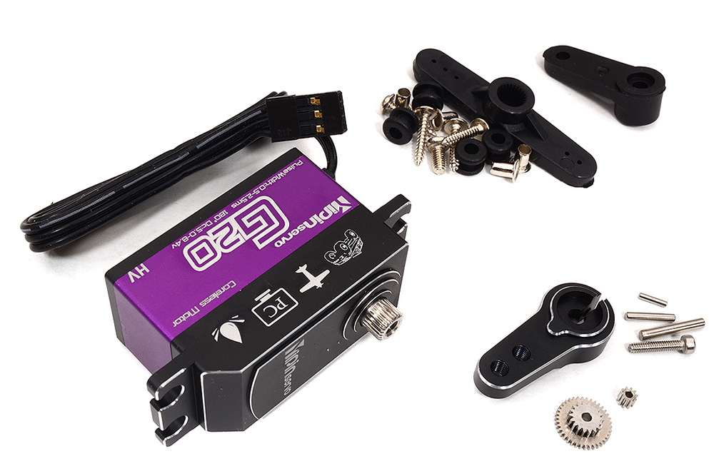 C32771 YiPin G20 Low Profile MG Servo HV Coreless 8.4V 22kg 0.075s 1/10 Touring & Drift - Image 1