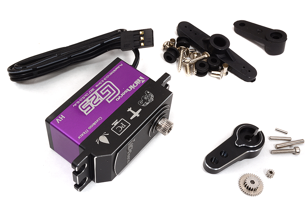 C32772 YiPin G25 Low Profile MG Servo HV Coreless 8.4V 28kg 0.06s 1/10 Touring & Drift - Image 1