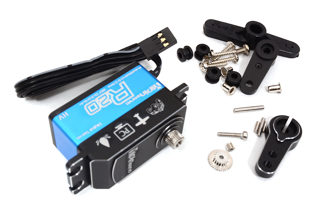 C32776 YiPin R20 Low Profile MG Servo HV WP 8.4V 20kg 0.10s 1/10 Touring & Drift - Image 1