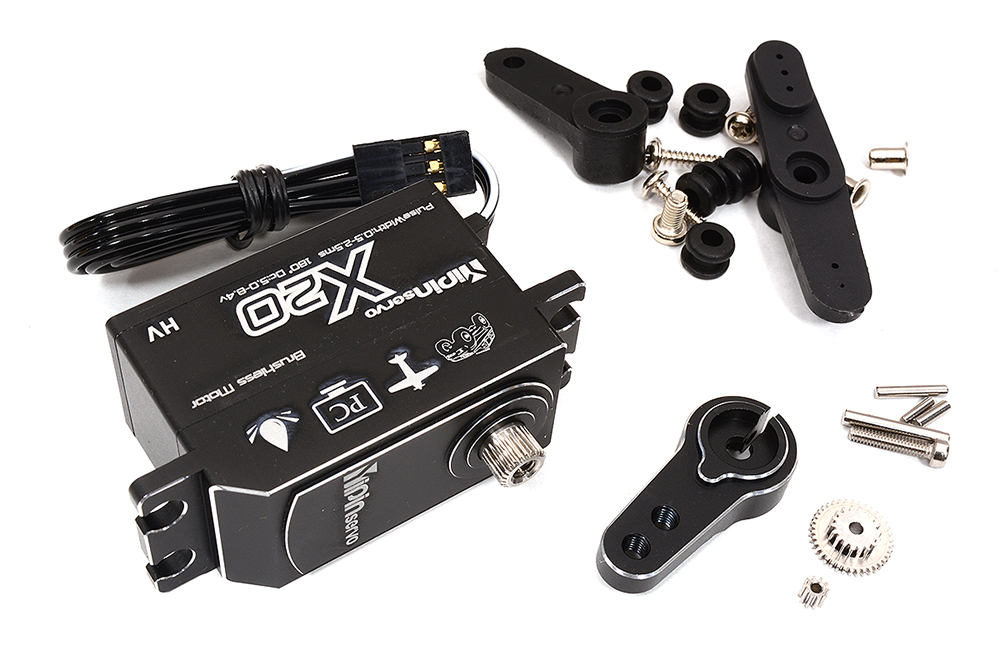 C32779 YiPin X20 Low Profile BL MG Servo HV WP 8.4V 22kg 0.035s 1/10 Touring & Drift - Image 1