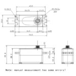 GX3212 Low Profile Brushless MG Digital Servo 12kg 0.08s 1/10 Touring & Drift - Image 4