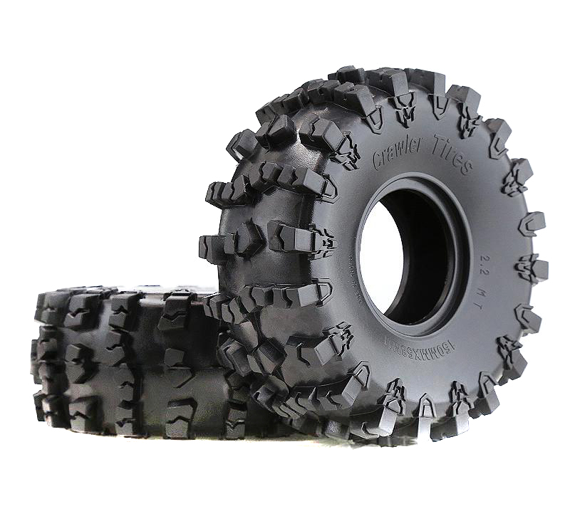 C32782 All Terrain Off-Road 2.2 Tires for 1/10 Scale Crawler, 150mm Diameter - Image 1