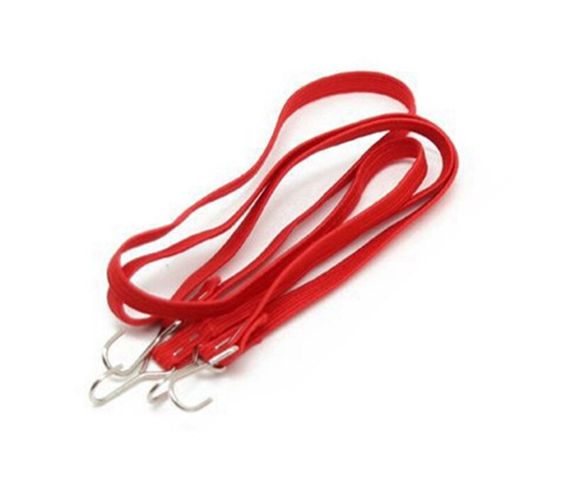 C32785RED 1/10 Model Scale 400mm Bungee Elastic Cord Straps (2)+Hooks for Off-Road Crawler - Image 1