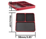 Magnetic Hardware Storage Tray Organizer Workstation 99x98x11mm - Image 2