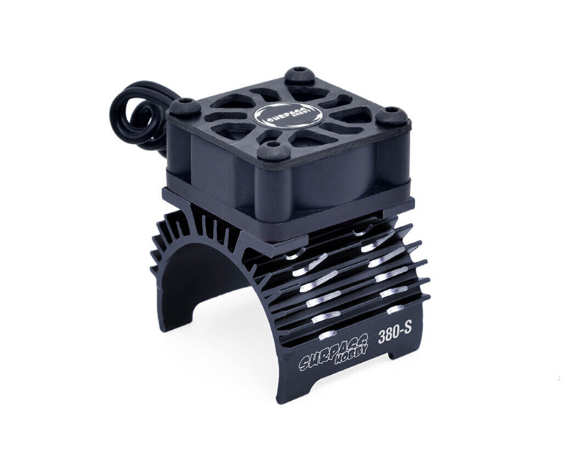 C32802BLACK Surpass Alloy Heatsink & Cooling Fan for 380 Size Motor - Image 1