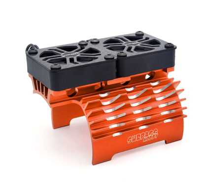 Surpass Alloy Heatsink with Dual Cooling Fans for 56mm O.D. Size Motors