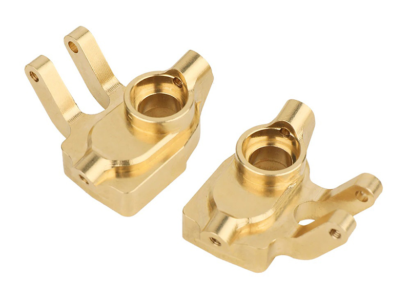C32808 Brass Machined Portal Steering Knuckle Housings 39g Ea. for 1/18 UTB18 Capra 4WD - Image 1