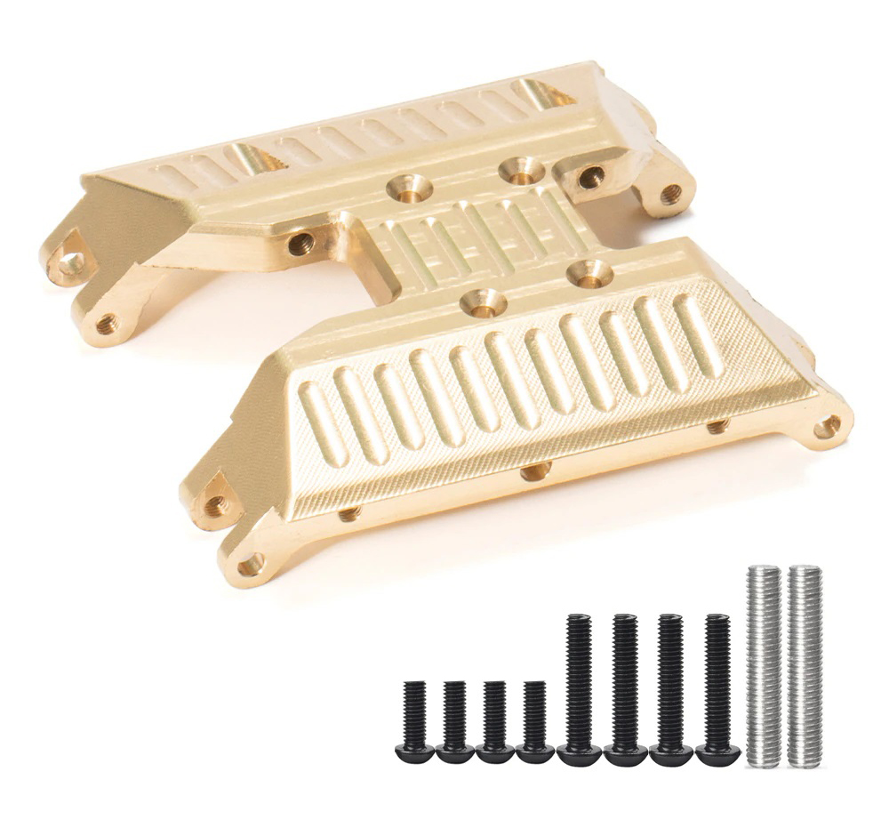 C32810 Brass Machined Center Lower Gearbox Plate 108g for 1/18 UTB18 Capra 4WD - Image 1