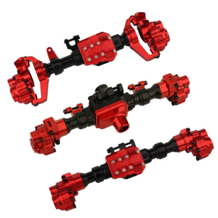 Alloy Machined Front, Mid & Rear Axle (3) Housings for Traxxas TRX-6