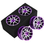 Machined 10 Spoke Wheel Set (4) for 1/10 Drift and Touring W=26mm Offset 3.5mm
