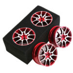 Machined 10 Spoke Wheel Set (4) for 1/10 Drift and Touring W=26mm Offset 3.5mm