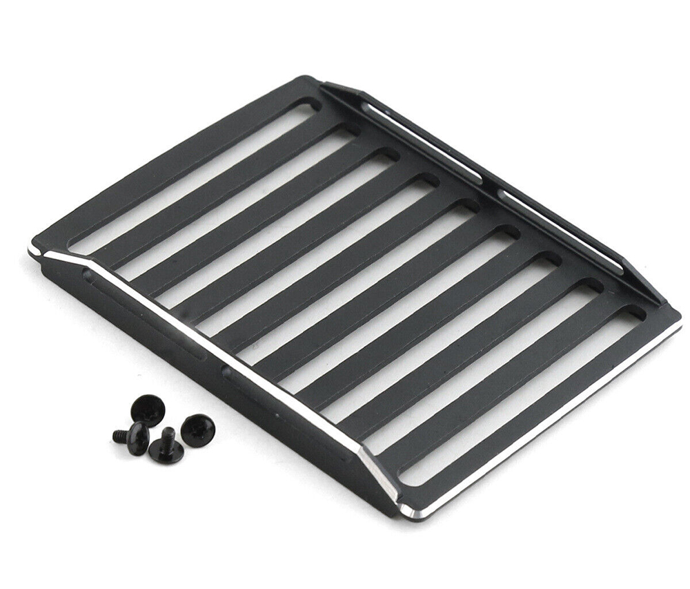 C32832BLACK Alloy Machined Luggage Tray 78x63x8mm for Axial SCX24 - Image 1