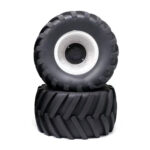 Wheels & Tires Set (2) w/ 17mm Hex for 1/10 Monster Truck O.D.=172mm
