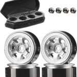 Scale Model Luggage Storage Cargo Case & Alloy Wheel Set for Axial SCX24