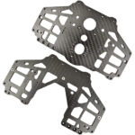 Carbon Fiber Main Chassis (2) Side Plates for Losi 1/8 LMT 1.0 4WD Monster Truck